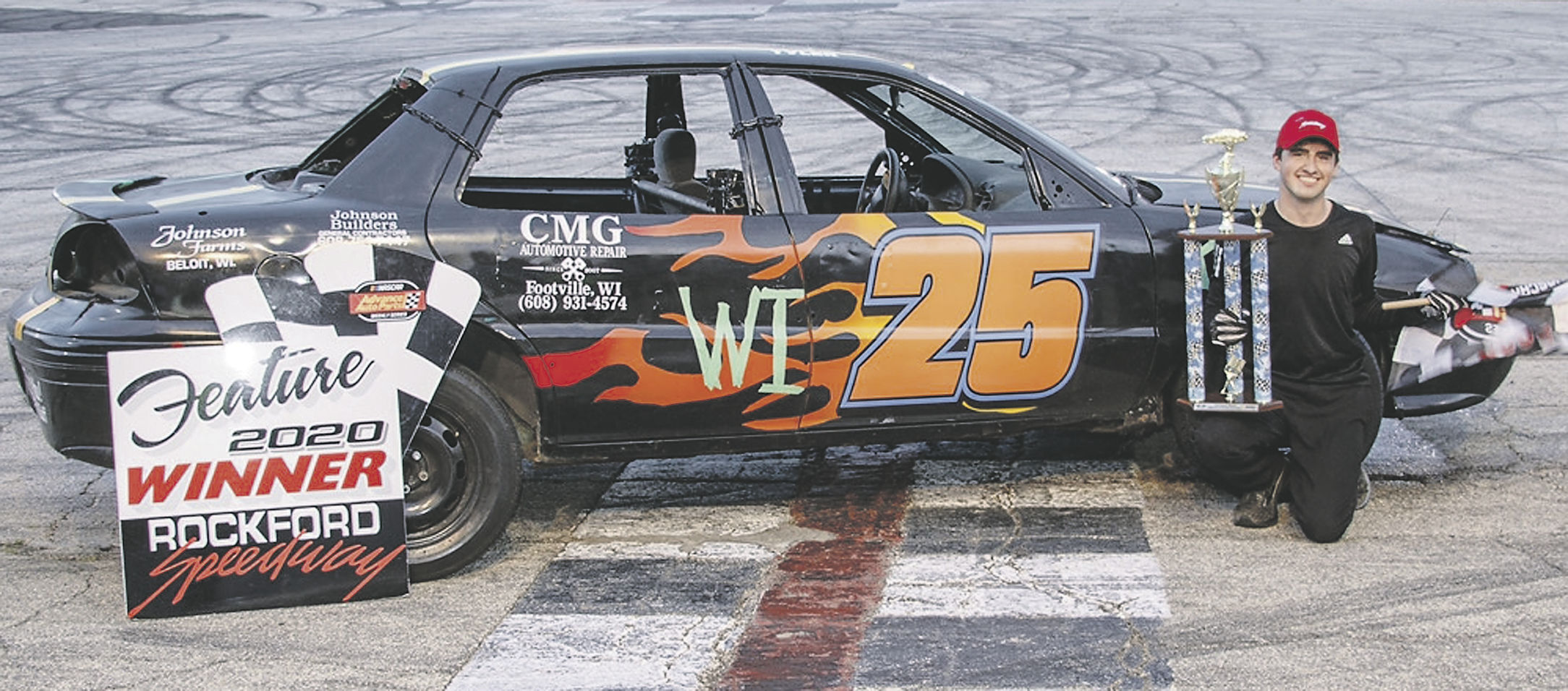 Will-be Janesville Parker senior Vincetich wins race at Rockford Speedway